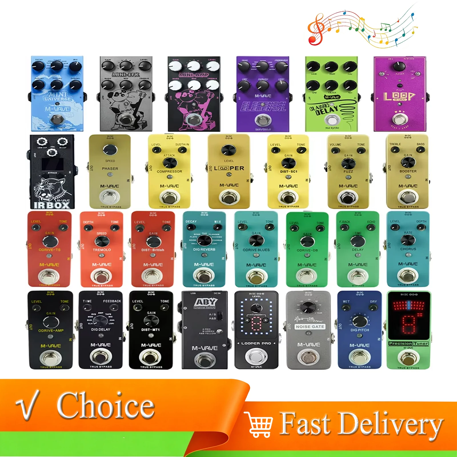 M-VAVE 24 Styles Mini Guitar Effect Pedal Digital Reverb Pedal Digital Modeling Reverberation Effector 9 Different Delay Effects
M-VAVE 24 Styles Mini Guitar Effect Pedal Digital Reverb Pedal Digital Modeling Reverberation Effector 9 Different Delay Effects