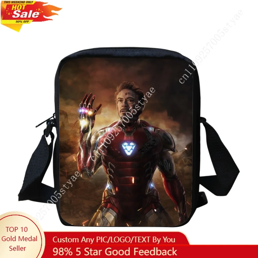 Marvel Iron Man Tony Stark Crossbody Bags 3D Printing Sling Bags Small Shoulder Bag For Small Meseenger Bag Back to travel
Marvel Iron Man Tony Stark Crossbody Bags 3D Printing Sling Bags Small Shoulder Bag For Small Meseenger Bag Back to travel