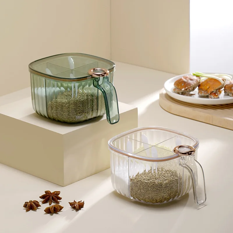 Luxury Spice Jars with Lids Kitchen Storage Containers Flip Top Seasoning Box with Spoon
Luxury Spice Jars with Lids Kitchen Storage Containers Flip Top Seasoning Box with Spoon