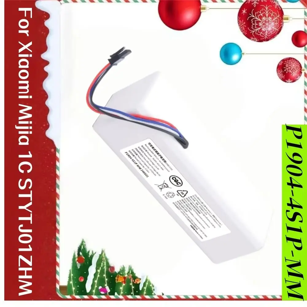 14.4V 2600mAh Battery P1904-4S1P-MM,Compatible for Mijia 1C STYTJ01ZHM Robot Vacuum Cleaner Vacuum Cleaner Accessories Parts.
14.4V 2600mAh Battery P1904-4S1P-MM,Compatible for Mijia 1C STYTJ01ZHM Robot Vacuum Cleaner Vacuum Cleaner Accessories Parts.