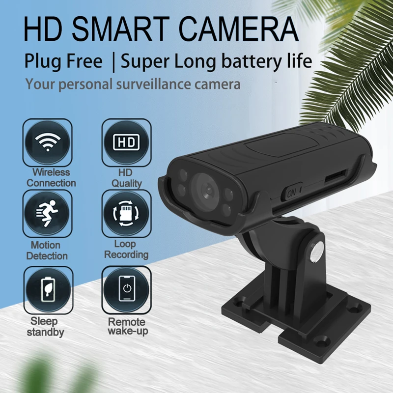 Wireless Camera Plug-free Home-use Mobile Phone Remote Intelligent Wifi Network Monitor High-definition Night Vision Camera Head
Wireless Camera Plug-free Home-use Mobile Phone Remote Intelligent Wifi Network Monitor High-definition Night Vision Camera Head