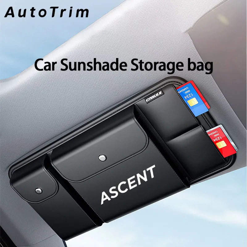 Luxury Car Sun Visor Organizer Leahter Multi-Pocket Auto Storage Glasses Box Ticket Card Holder Storage Bag for Subaru Ascent
Luxury Car Sun Visor Organizer Leahter Multi-Pocket Auto Storage Glasses Box Ticket Card Holder Storage Bag for Subaru Ascent