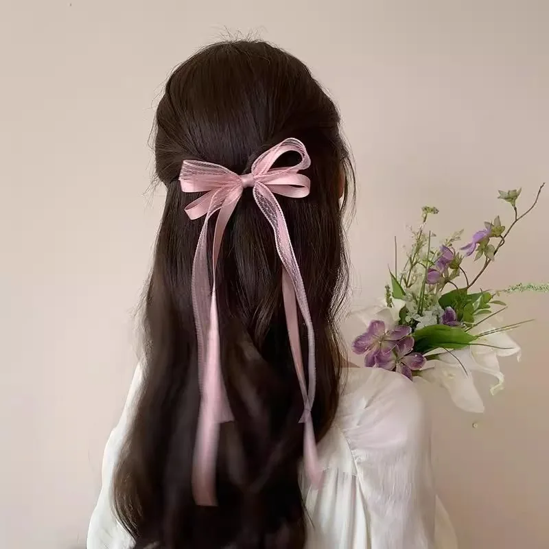 2pcs Lace Ribbon Bow Ribbon Hairpin Double Ponytail Braid Hairpin Premium Hair Accessories Female Summer
2pcs Lace Ribbon Bow Ribbon Hairpin Double Ponytail Braid Hairpin Premium Hair Accessories Female Summer