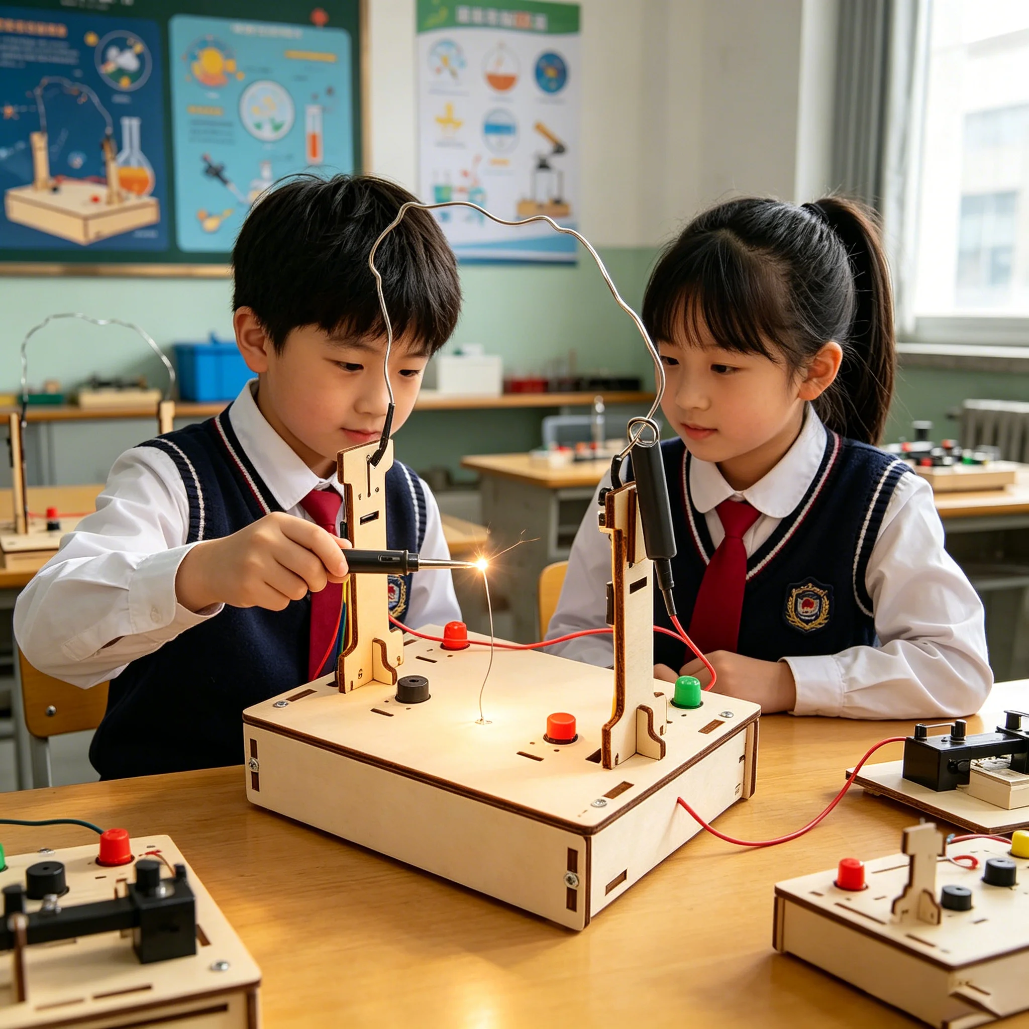Primary School Students Science Experiment Equipment DIY Cross Fire Handmade Craft Fun Interactive STEAM Education Kit
Primary School Students Science Experiment Equipment DIY Cross Fire Handmade Craft Fun Interactive STEAM Education Kit