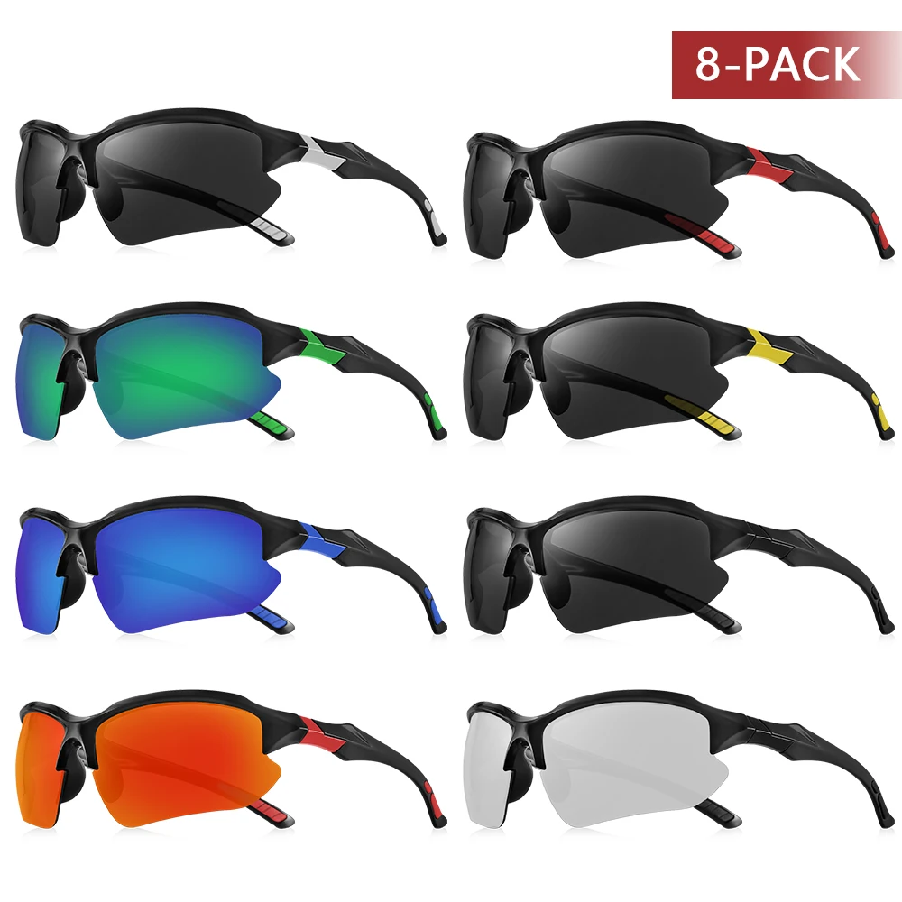 CRIXALIS 8 шт. модные солнцезащитные очки в полуоправе для мужчин и женщин, спортивные солнцезащитные очки для езды на велосипеде на открытом воздухе, мужские очки, оттенки, женские UV400
CRIXALIS 8 шт. модные солнцезащитные очки в полуоправе для мужчин и женщин, спортивные солнцезащитные очки для езды на велосипеде на открытом воздухе, мужские очки, оттенки, женские UV400