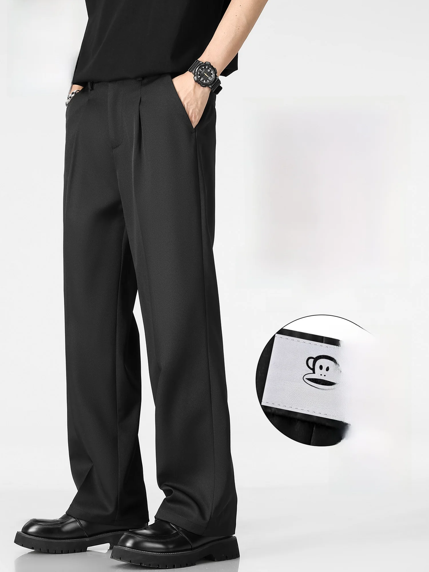 PaulFrank Thiened Fce Lined Straight Leg Men's Casual Pants Autumn Winter Faionable Drapey Wide Leg West Pants
PaulFrank Thiened Fce Lined Straight Leg Men's Casual Pants Autumn Winter Faionable Drapey Wide Leg West Pants