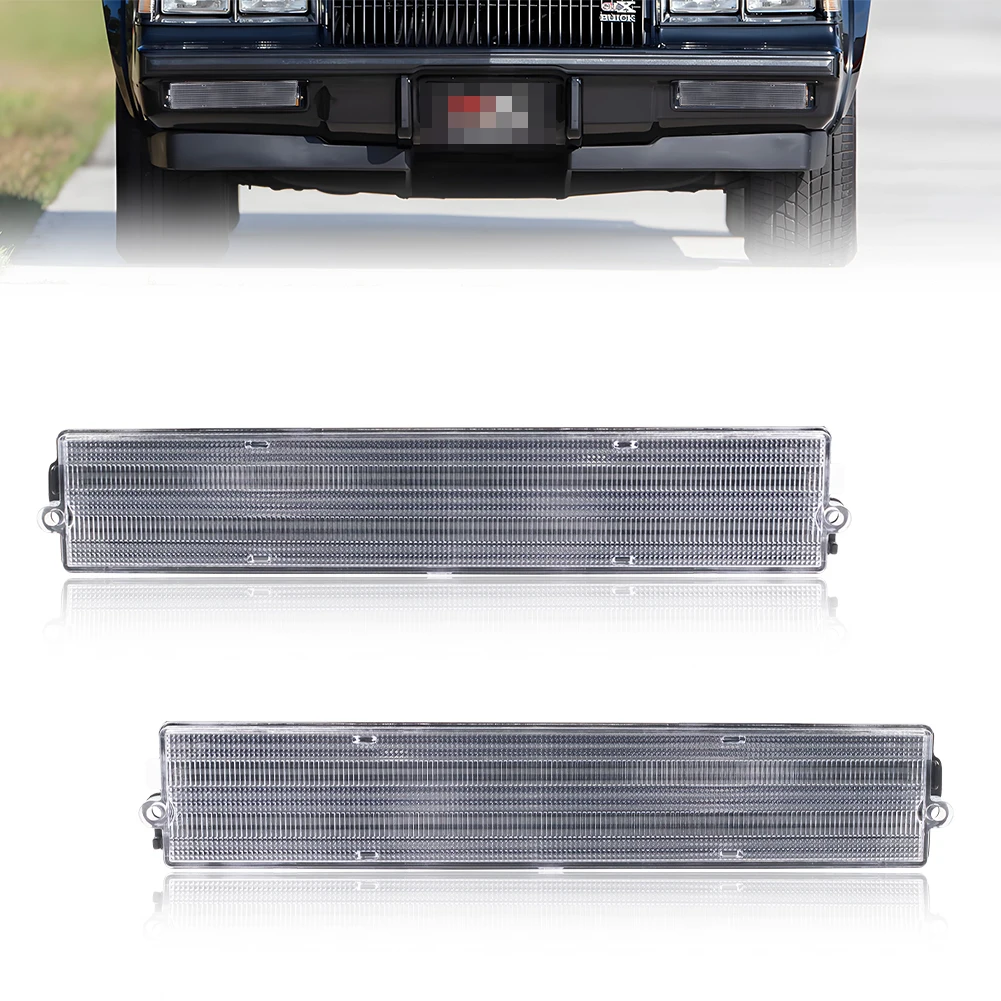 2PCS Front Bumper Turn Signal Light DRL Parking Light Cover For 1980 1981 1982 1983 1984 1985 1986 1987 1987 Buick Regal No Bulb
2PCS Front Bumper Turn Signal Light DRL Parking Light Cover For 1980 1981 1982 1983 1984 1985 1986 1987 1987 Buick Regal No Bulb