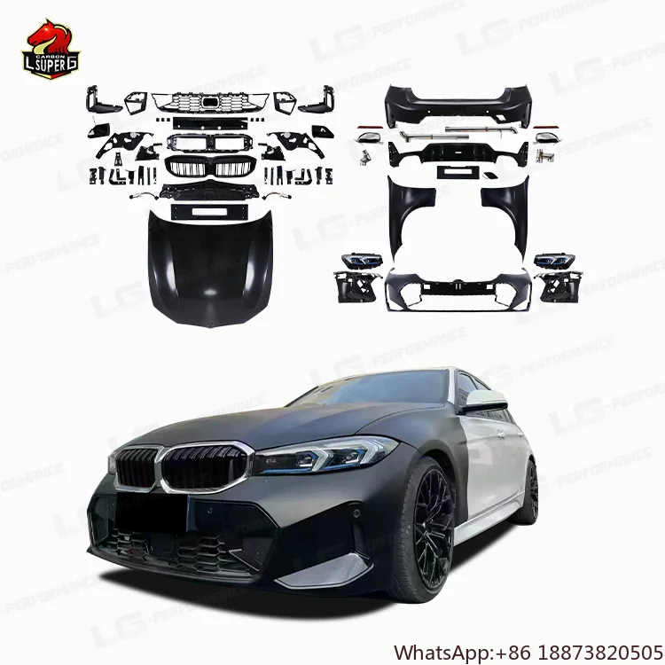 G20 MT Style Body Kit For Series F30 F35 with Front Rear Bumper Fender Engine Hood Exhaust Tip
G20 MT Style Body Kit For Series F30 F35 with Front Rear Bumper Fender Engine Hood Exhaust Tip