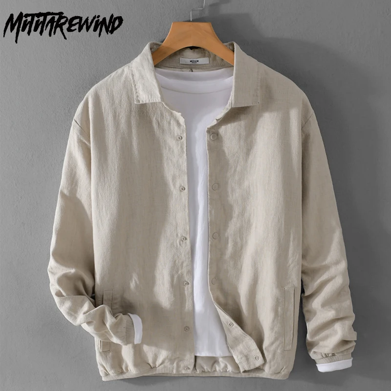 Spring Summer Jackets for Man Japanese Vintage Cotton Linen Jacket Men Daily Casual Lapel Collar Button Khaki Coats Breathable
Spring Summer Jackets for Man Japanese Vintage Cotton Linen Jacket Men Daily Casual Lapel Collar Button Khaki Coats Breathable