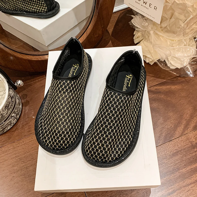 Woman's Summer New Flat Sole Mesh Casual Shoes Soft Sole Non Slip Lightweight Slip On Cave Shoes Round Toe Hollow Out Sandals
Woman's Summer New Flat Sole Mesh Casual Shoes Soft Sole Non Slip Lightweight Slip On Cave Shoes Round Toe Hollow Out Sandals