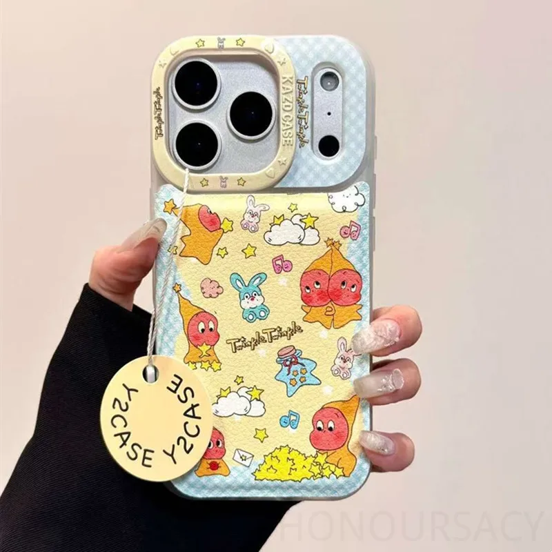 Чехлы для телефонов Ins с милыми рисунками звезд и встроенным зеркалом для iPhone 17, чехлы для телефонов Pro Max 16, 15, 14, 13, задняя крышка с защитой от падения 
Чехлы для телефонов Ins с милыми рисунками звезд и встроенным зеркалом для iPhone 17, чехлы для телефонов Pro Max 16, 15, 14, 13, задняя крышка с защитой от падения