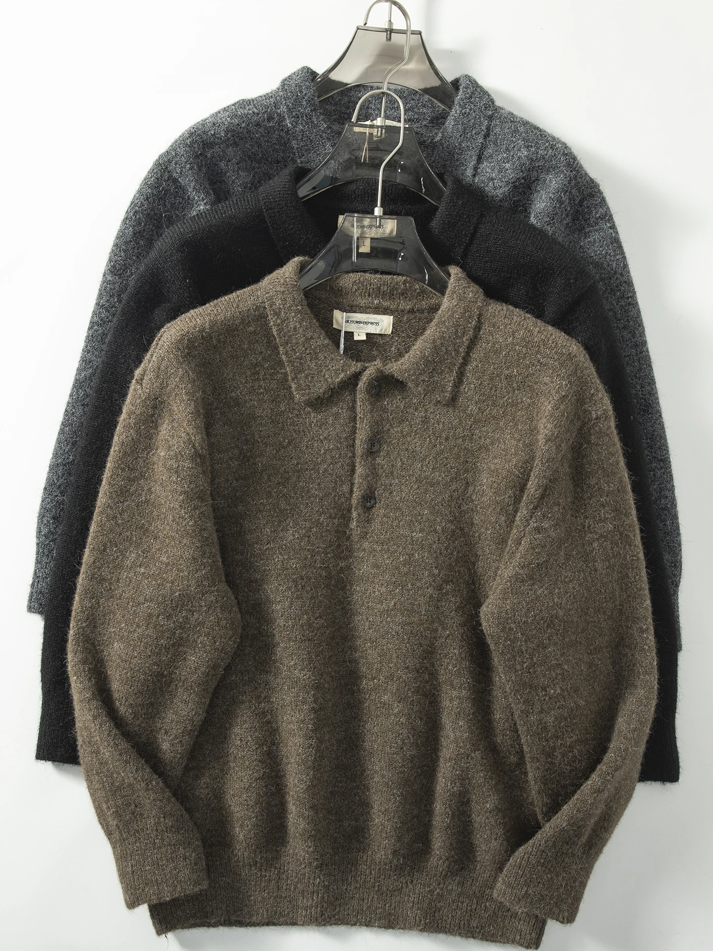 Heavyweight Warm Wool Blend Knitted Sweater Collar Pullover Coat Casual Loose Fit Long Sve Winter Men's Faion
Heavyweight Warm Wool Blend Knitted Sweater Collar Pullover Coat Casual Loose Fit Long Sve Winter Men's Faion