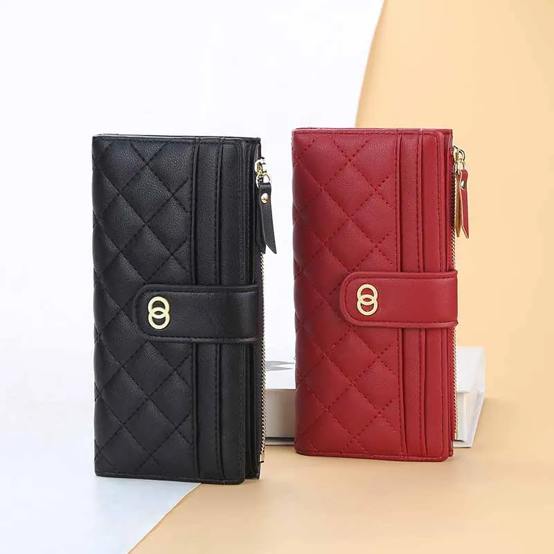 Zipper Money Coin Purse Women Card Holder Long PU Leather Clutch Wallet Large Capacity Lady Wristlet Phone HandBags Money Pocket 
Zipper Money Coin Purse Women Card Holder Long PU Leather Clutch Wallet Large Capacity Lady Wristlet Phone HandBags Money Pocket