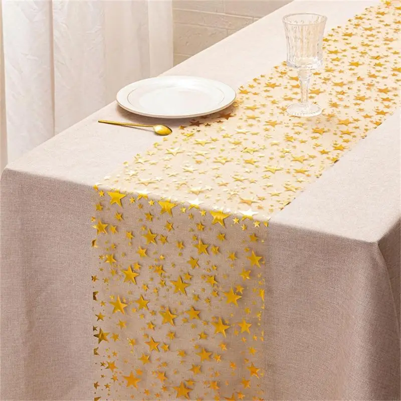 Gold Star Designs 5M Cover Cover Table Ткань для свадебной вечеринки по случаю дня рождения и праздничного стола
Gold Star Designs 5M Cover Cover Table Ткань для свадебной вечеринки по случаю дня рождения и праздничного стола