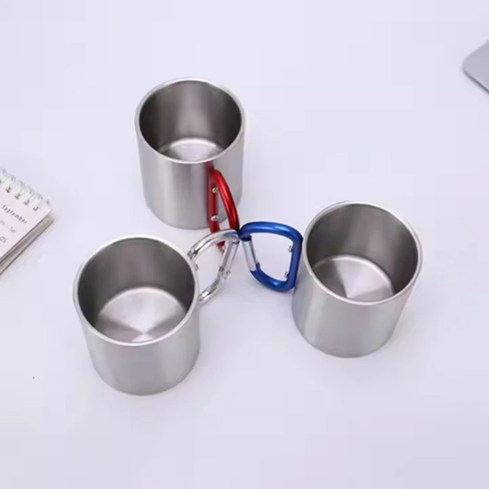 Camping travel portable double wall stainless steel metal carabiner mug 30oz Varsity Ice Flow
Camping travel portable double wall stainless steel metal carabiner mug 30oz Varsity Ice Flow