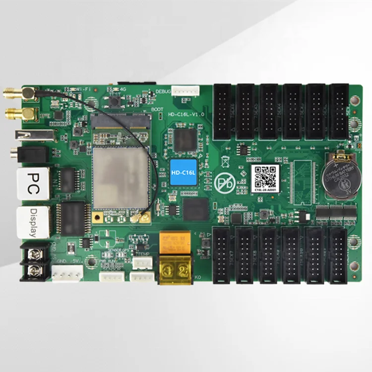 HUIDU Retailers C16L / C16C / C36C Full Color WIFI LED Module Display Control Card
HUIDU Retailers C16L / C16C / C36C Full Color WIFI LED Module Display Control Card