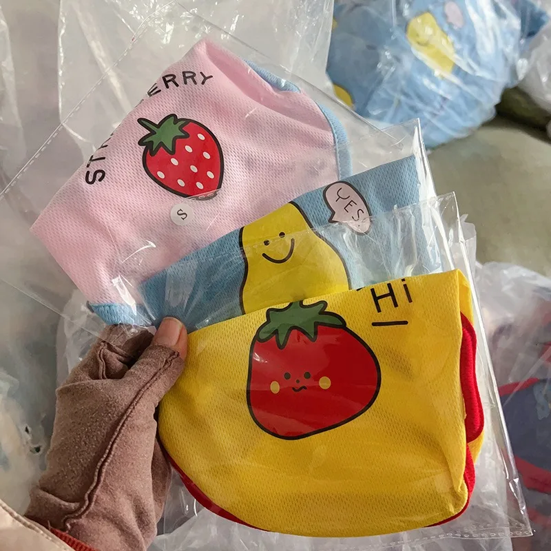 Pet Dog Cartoon Print Fruit Vest Summer Sun Protection Tee Small Dog Teddy Soft Pullover Puppy Breathable Clothes
Pet Dog Cartoon Print Fruit Vest Summer Sun Protection Tee Small Dog Teddy Soft Pullover Puppy Breathable Clothes