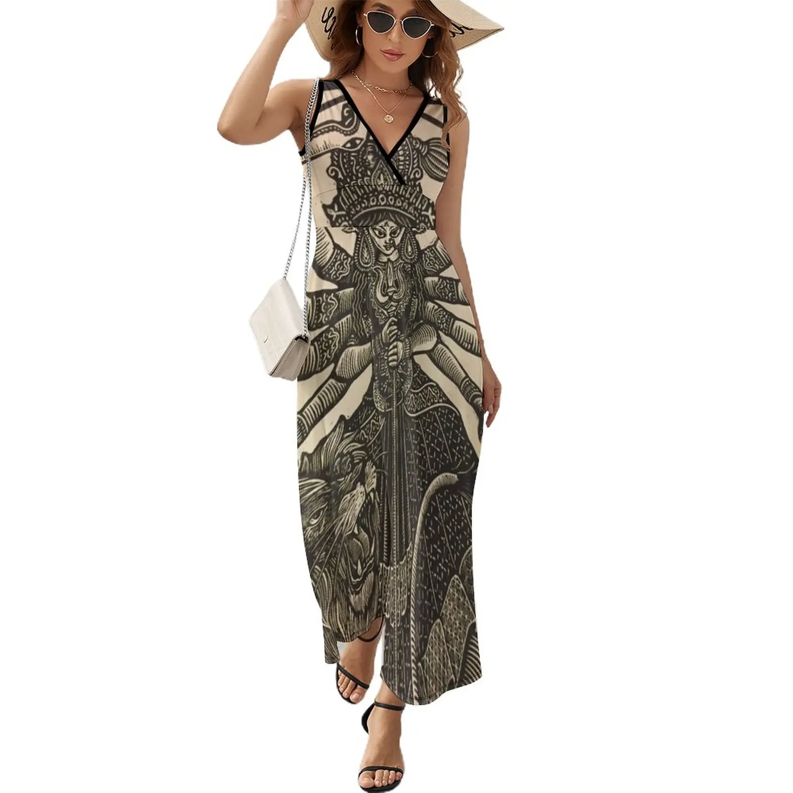 Maa Durga | Godess | Shakti Sleeveless Dress evening dresses women luxury evening dresses 2023 Dress women
Maa Durga | Godess | Shakti Sleeveless Dress evening dresses women luxury evening dresses 2023 Dress women