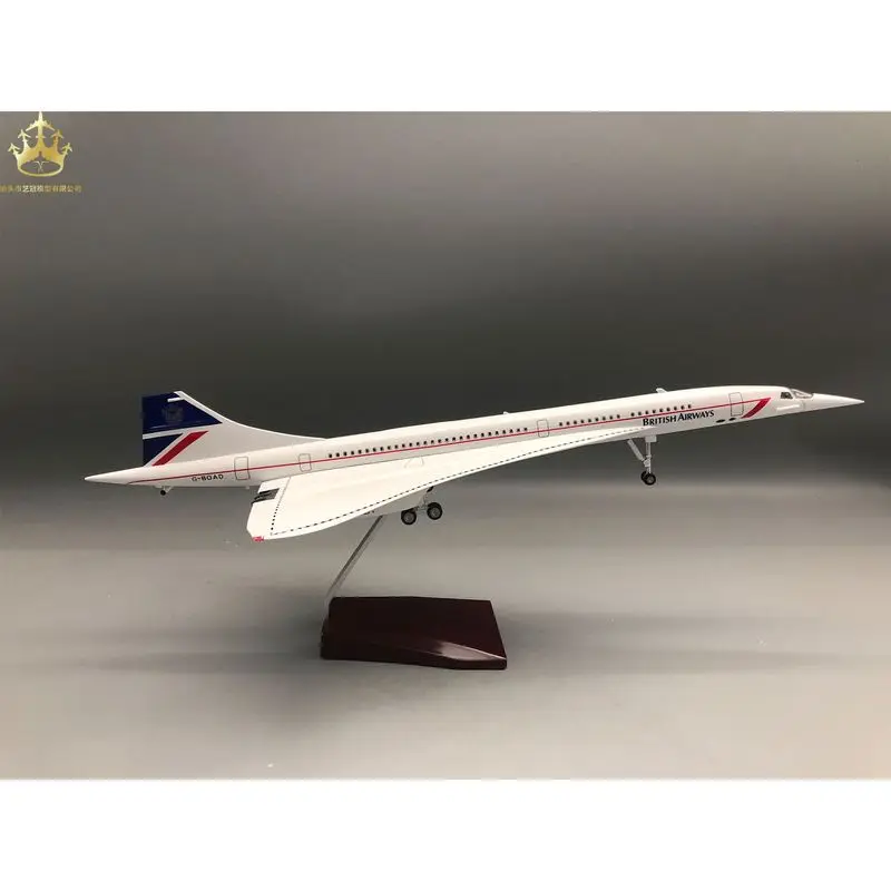 Concorde Singapore Concorde British Airways Aircraft Two sided Painting Model 50cm with Lights and Wheels Simulation Static
Concorde Singapore Concorde British Airways Aircraft Two sided Painting Model 50cm with Lights and Wheels Simulation Static