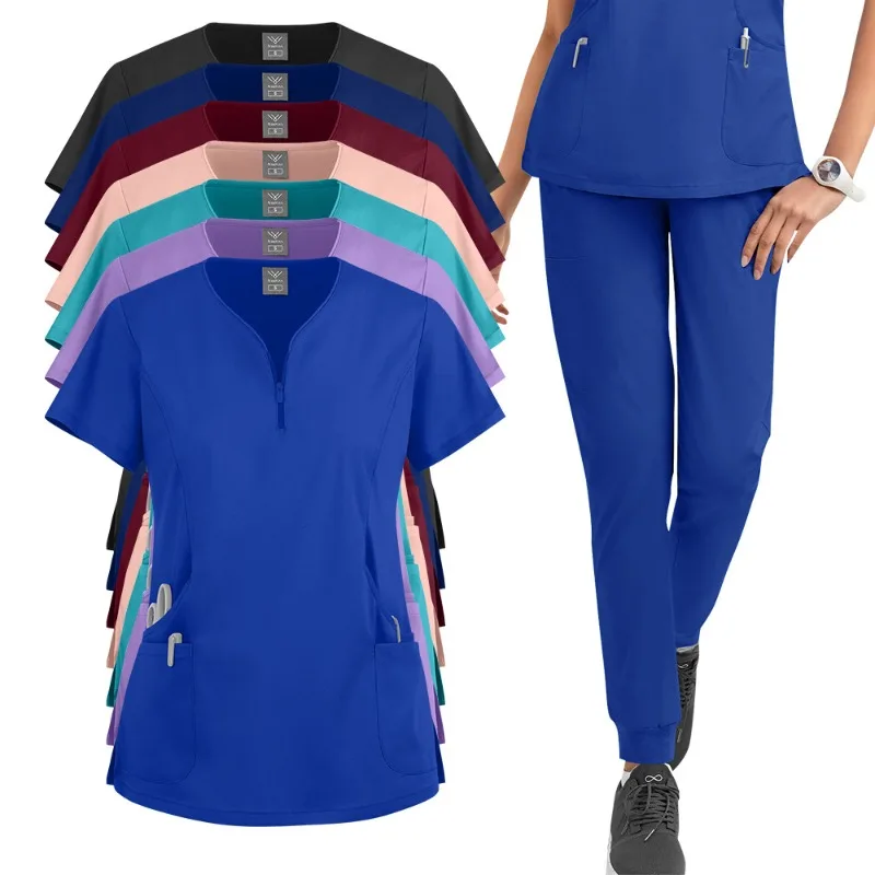 Summer Frosted Set Doctor Nurse Salon Nursing Work Uniform Room Uniform Hospital Work Uniform Women's Frosted Set Nurse Uniform
Summer Frosted Set Doctor Nurse Salon Nursing Work Uniform Room Uniform Hospital Work Uniform Women's Frosted Set Nurse Uniform