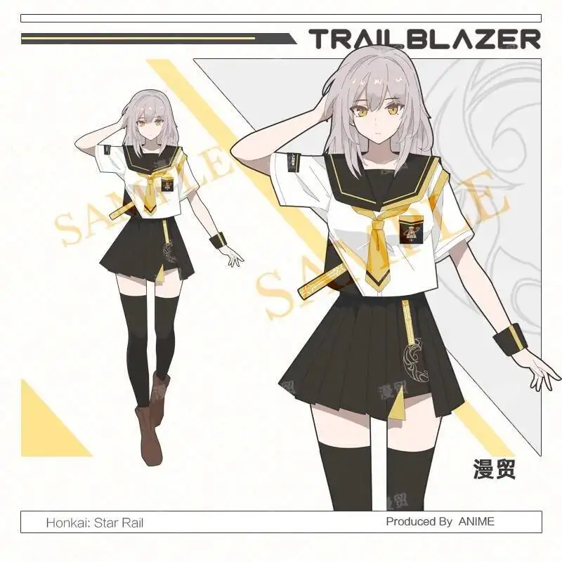 Honkai: Star Rail косплей Trailblazer женский летний свободный топ футболка с рукавами короткая юбка полный комплект карнавальные костюмы
Honkai: Star Rail косплей Trailblazer женский летний свободный топ футболка с рукавами короткая юбка полный комплект карнавальные костюмы