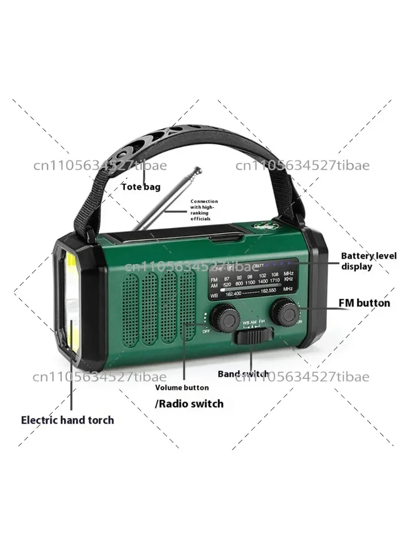 20000mAh Emergency Solar Hand Crank Radio AM FM with Flashlight SOS
20000mAh Emergency Solar Hand Crank Radio AM FM with Flashlight SOS