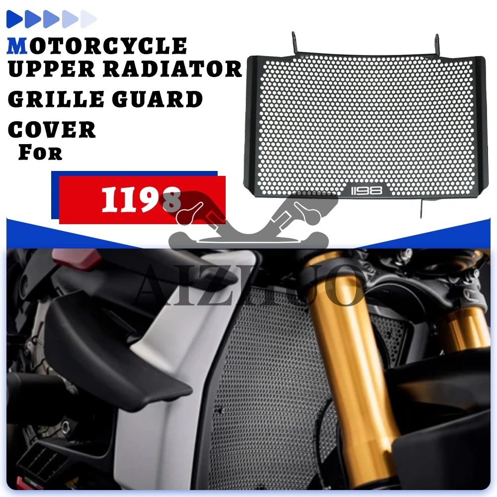 For Ducati 848 1098 1198 Upper 2007-2013 2012 2011 2010 Motorcycle Aluminium Radiator Guard Grille Cover Protection Accessories
For Ducati 848 1098 1198 Upper 2007-2013 2012 2011 2010 Motorcycle Aluminium Radiator Guard Grille Cover Protection Accessories
