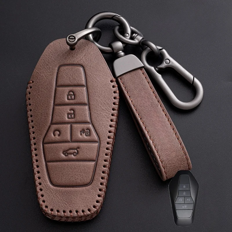 Fashion Leather Car Fob Key Case Cover Shell Auto Holder Protector For HYCAN 007 Z03 5Buttons Remote KeyChain Accessorie
Fashion Leather Car Fob Key Case Cover Shell Auto Holder Protector For HYCAN 007 Z03 5Buttons Remote KeyChain Accessorie