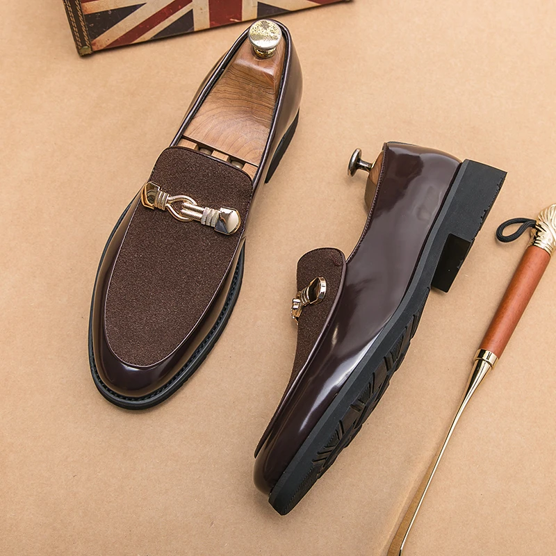 Luxury Men's Loafers Soft Soles Comfortable Casual Shoes Men's Wedding Genuine Leather Shoes Pointed Toe Free Delivery
Luxury Men's Loafers Soft Soles Comfortable Casual Shoes Men's Wedding Genuine Leather Shoes Pointed Toe Free Delivery