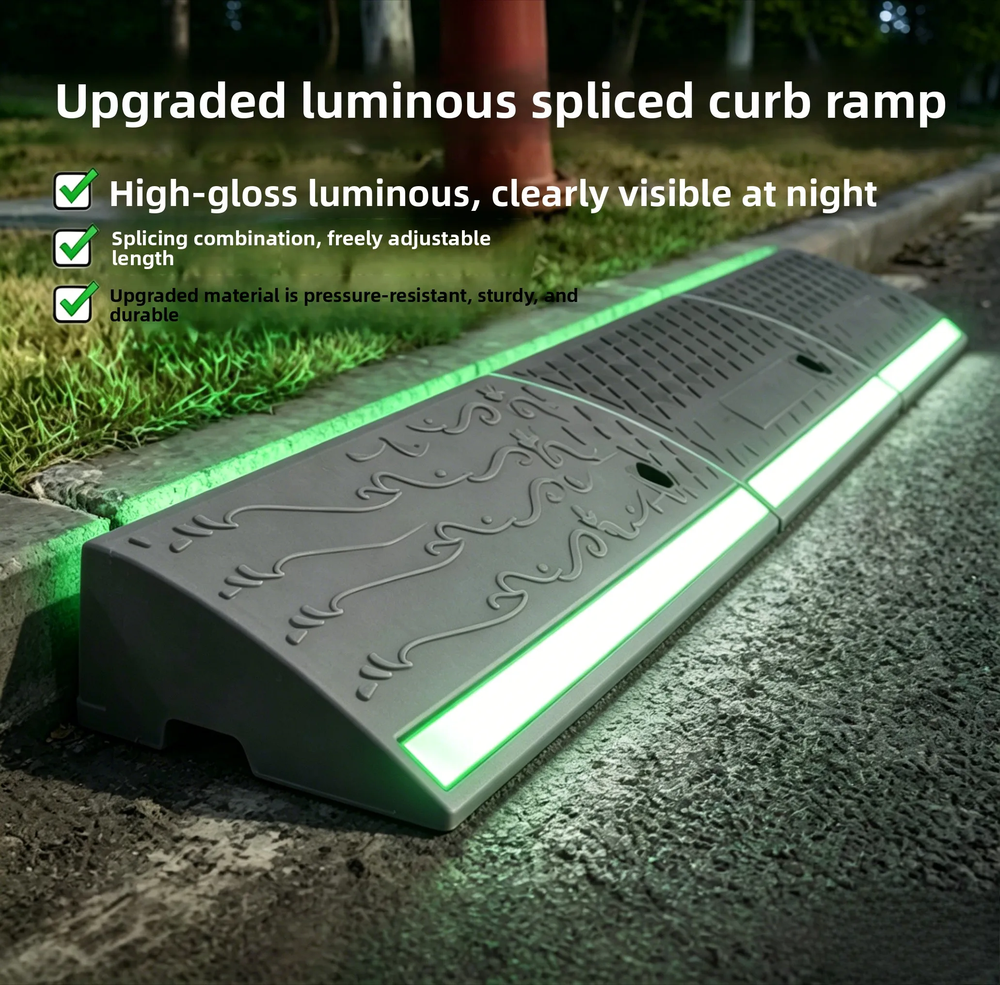 Portable Threshold Ramp 3/4/5/6cm Height Non-Slip Surface Durable Ramp for Car Motorcycle Wheelchair Scooter Pets Access
Portable Threshold Ramp 3/4/5/6cm Height Non-Slip Surface Durable Ramp for Car Motorcycle Wheelchair Scooter Pets Access
