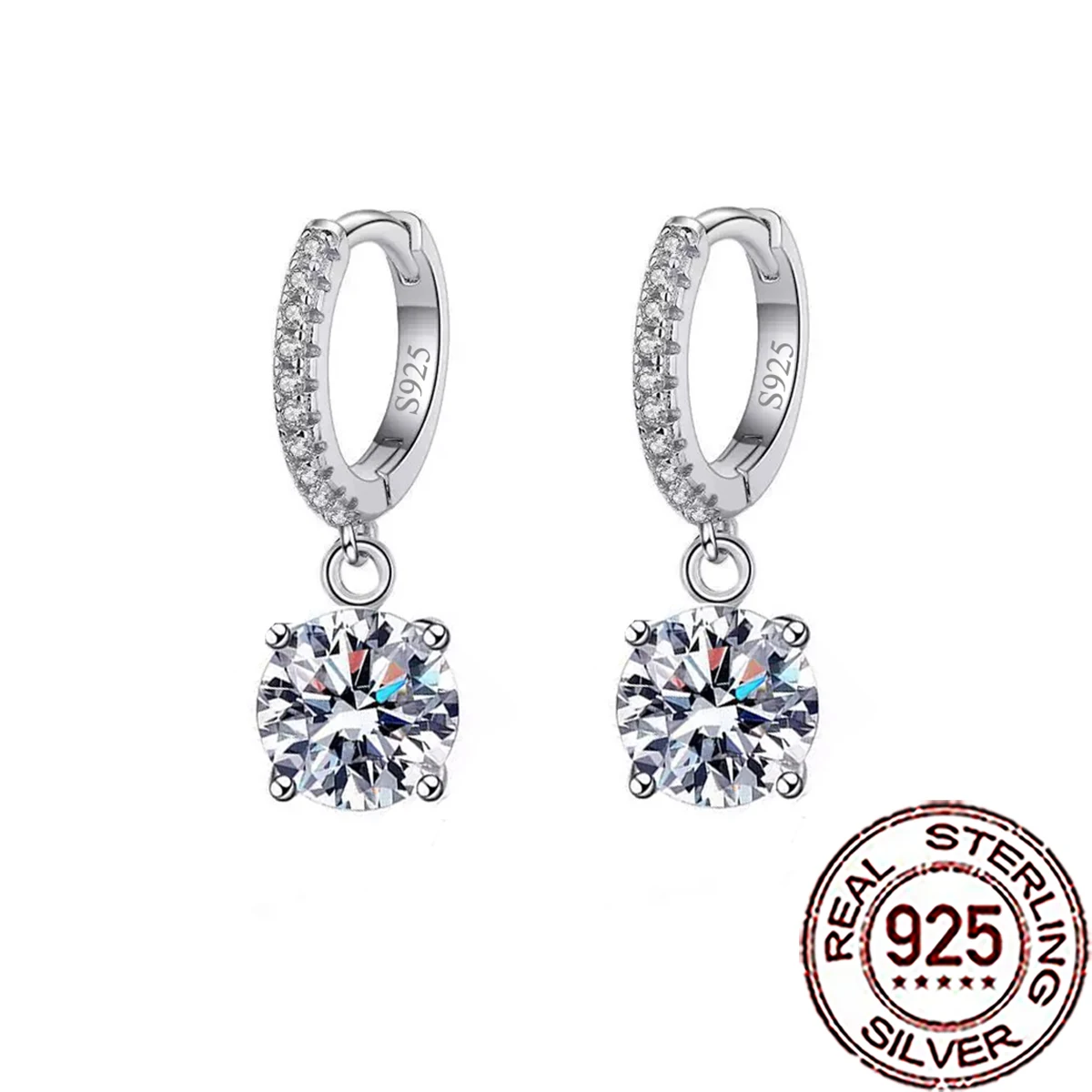 Серьги-кольца QooLady из стерлингового серебра 925 пробы с блестящими белыми кубическими циркониями, круглые, висячие, для женщин, изысканные украшения для свадьбы и вечеринок SE131
Серьги-кольца QooLady из стерлингового серебра 925 пробы с блестящими белыми кубическими циркониями, круглые, висячие, для женщин, изысканные украшения для свадьбы и вечеринок SE131