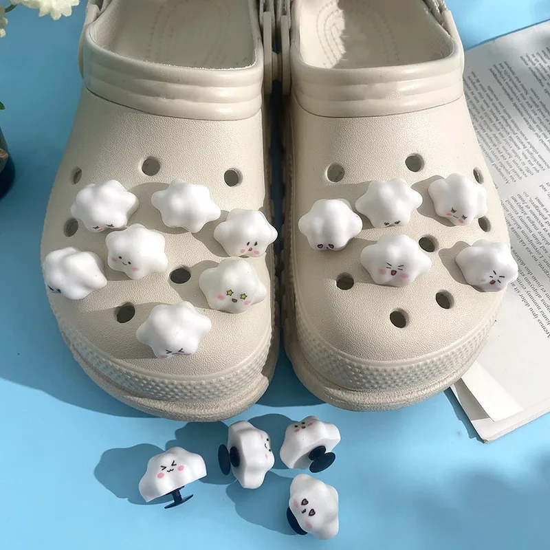 New Cartoon Sweating Clouds Hole Shoe Charms Decorations Cute Expression Cloud Shoes Buckle DIY 3D Hole Shoe Accessories
New Cartoon Sweating Clouds Hole Shoe Charms Decorations Cute Expression Cloud Shoes Buckle DIY 3D Hole Shoe Accessories