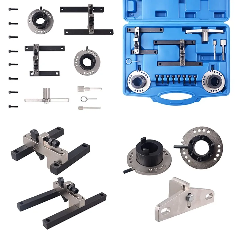 Petrol Engine Timing Locking Tool Kit Compatible with Ford 1.0 EcoBoost Focus (12-18), Fiesta (13-17),Our camshaft timing tool made of high quality steel, high hardness, not easy to break, extended service life
Petrol Engine Timing Locking Tool Kit Compatible with Ford 1.0 EcoBoost Focus (12-18), Fiesta (13-17),Our camshaft timing tool made of high quality steel, high hardness, not easy to break, extended service life