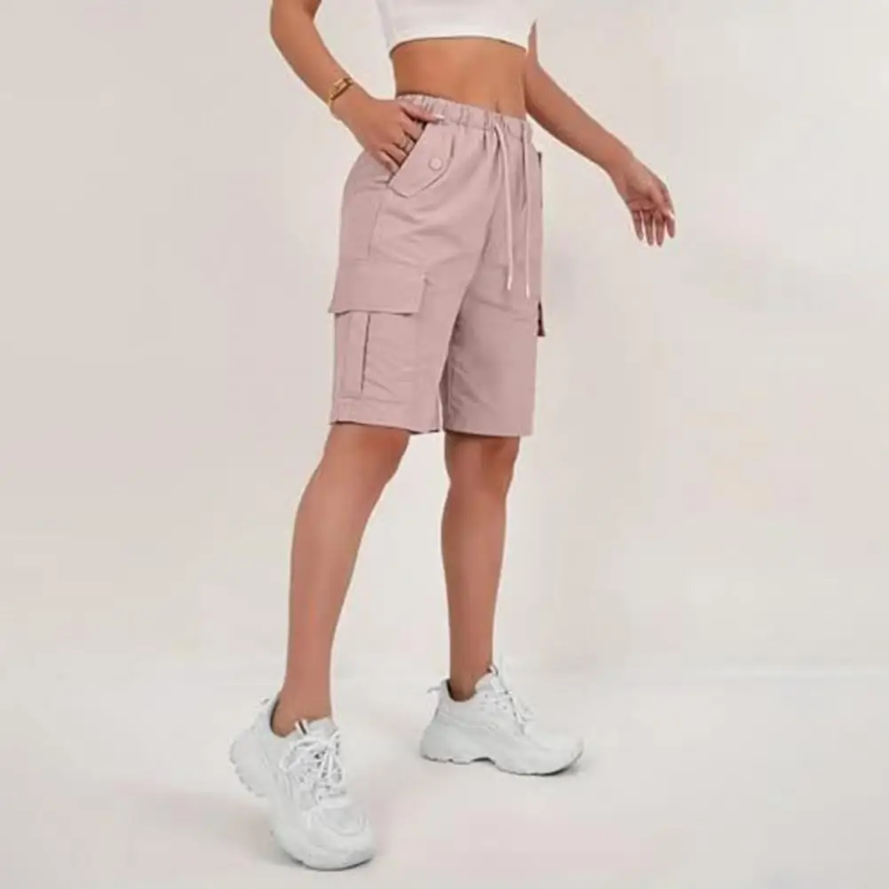 Drawstring Waist Shorts Women's Hiking Cargo Shorts with Multiple Pockets Lightweight Quick-dry Bermuda Shorts for Outdoor
Drawstring Waist Shorts Women's Hiking Cargo Shorts with Multiple Pockets Lightweight Quick-dry Bermuda Shorts for Outdoor