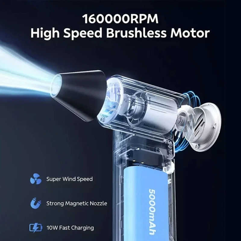 Powerful 160000 RPM Turbocharged Electric Blower Duster For Workshop Garage Heavy Duty Dust Removal With Plastic Design M4YD
Powerful 160000 RPM Turbocharged Electric Blower Duster For Workshop Garage Heavy Duty Dust Removal With Plastic Design M4YD