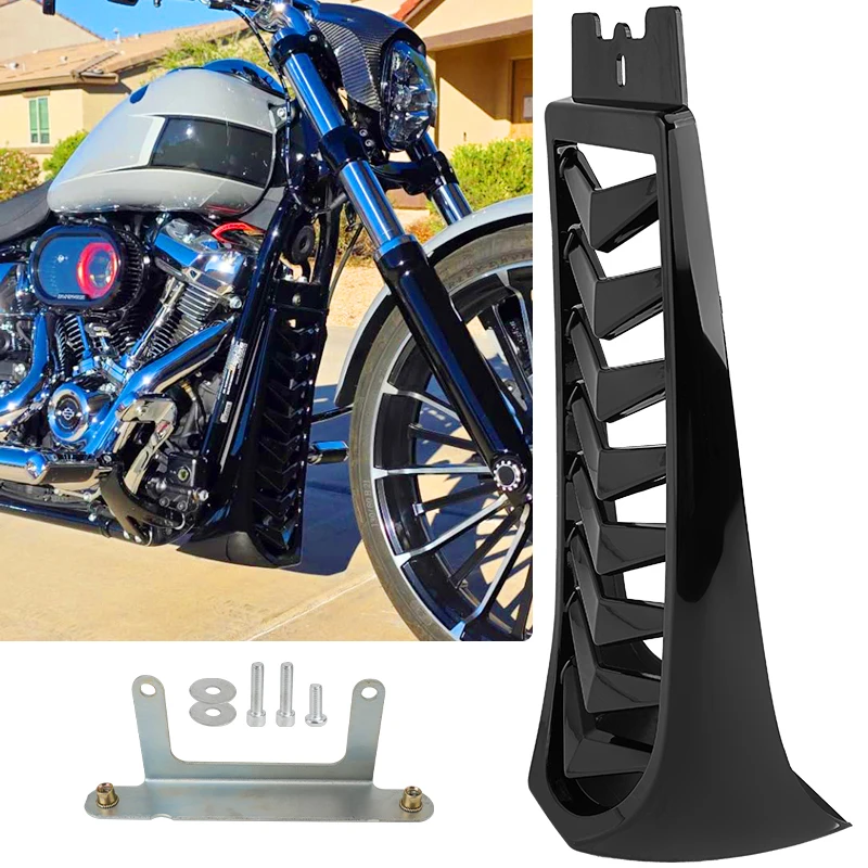 Motorcycle Black Front Lower Radiator Chin Fairing Spoiler Frame Cover For Harley Softail Breakout Street Bob Fat Bob FXBR 18-25
Motorcycle Black Front Lower Radiator Chin Fairing Spoiler Frame Cover For Harley Softail Breakout Street Bob Fat Bob FXBR 18-25