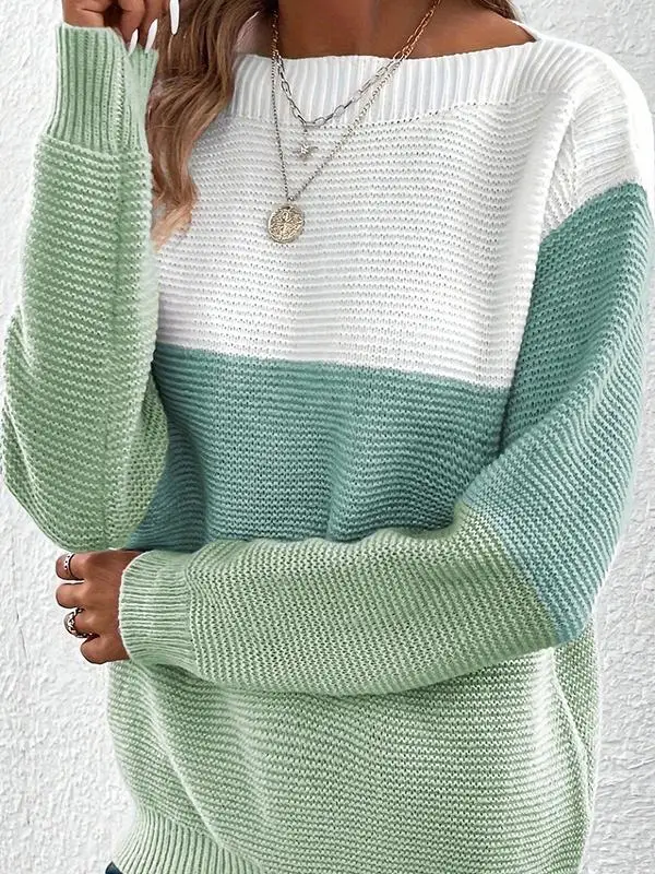 Women's Loose Long Sve Knitted Thiened Sweater Autumn Winter New Sle Color Blo Design Comfortable Fit Crew Ne Top
Women's Loose Long Sve Knitted Thiened Sweater Autumn Winter New Sle Color Blo Design Comfortable Fit Crew Ne Top