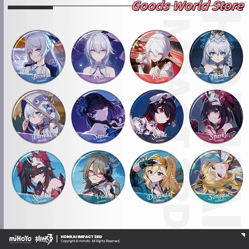 Original Bronya Theresa Sparkle Kiana Seesle Vita Durandal Songque Badge Mihoyo Honkai Impact 3 Sparkle Cosplay Anime Game Gift
Original Bronya Theresa Sparkle Kiana Seesle Vita Durandal Songque Badge Mihoyo Honkai Impact 3 Sparkle Cosplay Anime Game Gift