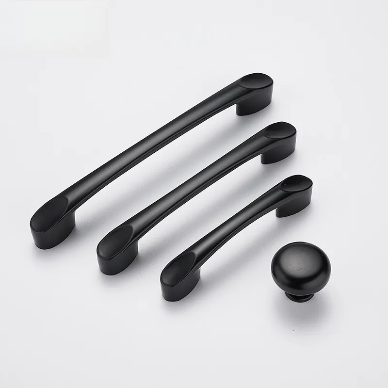 Wholesale directly from the manufacturer black aluminum alloy, cabinet wardrobe door handle, furniture hardware accessories
Wholesale directly from the manufacturer black aluminum alloy, cabinet wardrobe door handle, furniture hardware accessories