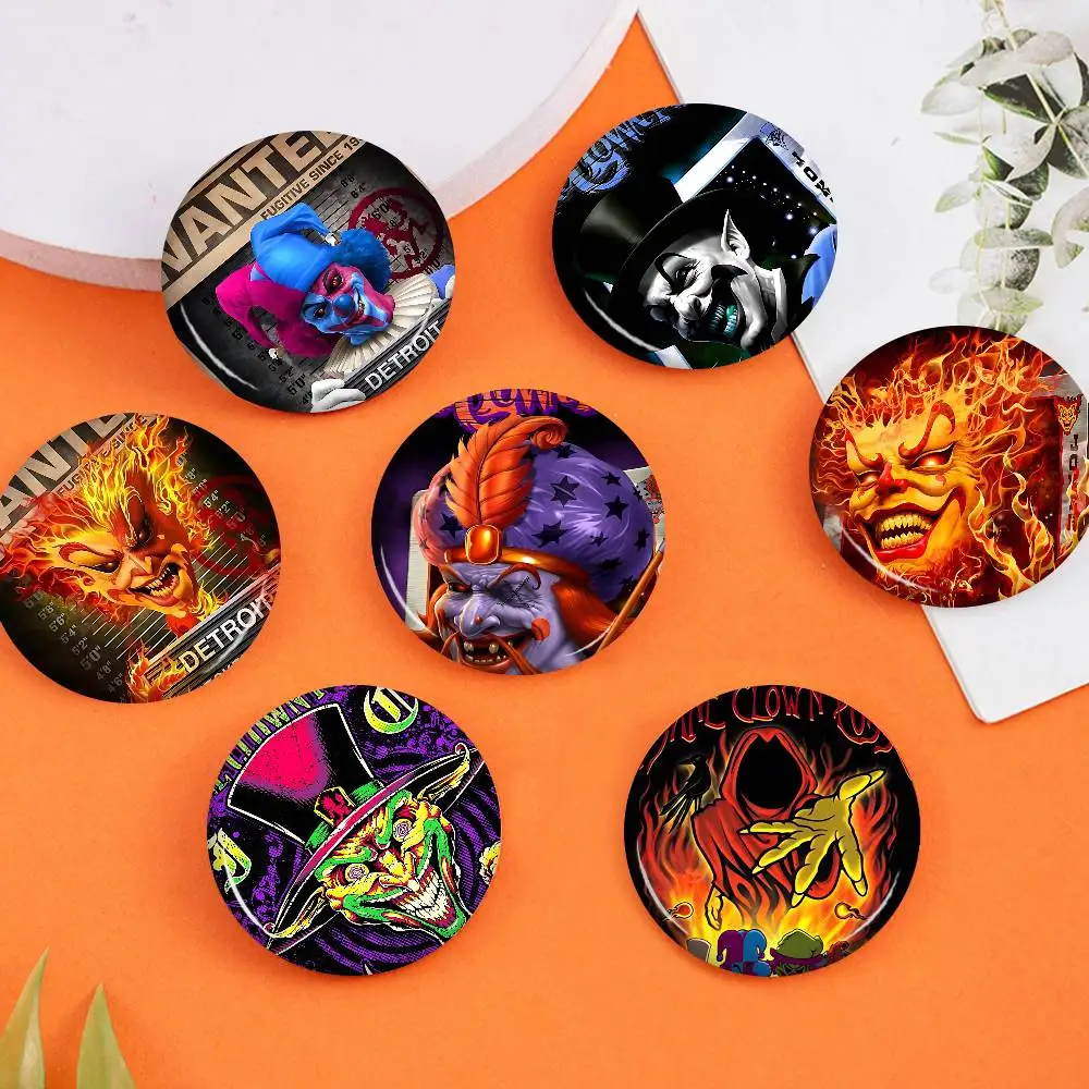 Vintage Rap Metal Band I-Insane C-clown P-posse 32/44/58mm Round Cartoon Brooches Handmade Pins For Backpack Accessories Gifts
Vintage Rap Metal Band I-Insane C-clown P-posse 32/44/58mm Round Cartoon Brooches Handmade Pins For Backpack Accessories Gifts