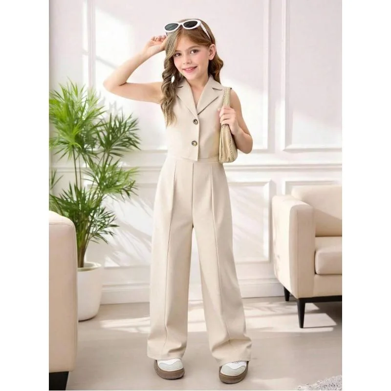 Patchwork Vest Pants Set Women's Fashion Summer Outfit Cross-Border L 49380 Matching Set Student School Uniform Workwear
Patchwork Vest Pants Set Women's Fashion Summer Outfit Cross-Border L 49380 Matching Set Student School Uniform Workwear