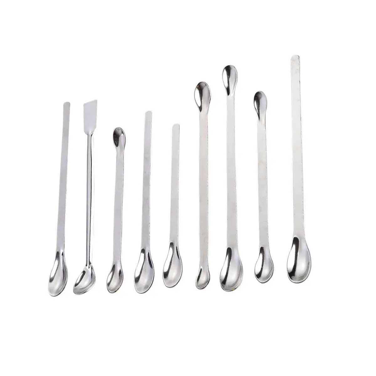 9 in 1 Stainless Steel Thickened Sampling Measuring Tools for Lab Home Restaurant Granule Solid Mixing
9 in 1 Stainless Steel Thickened Sampling Measuring Tools for Lab Home Restaurant Granule Solid Mixing