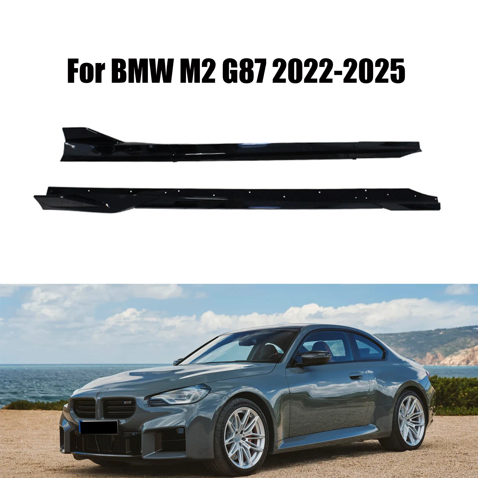With Winglet Extension Spoiler Protection Splitters For BMW M2 G87 2023-2025 Side Skirts Glossy Black Carbon Fiber Look
With Winglet Extension Spoiler Protection Splitters For BMW M2 G87 2023-2025 Side Skirts Glossy Black Carbon Fiber Look
