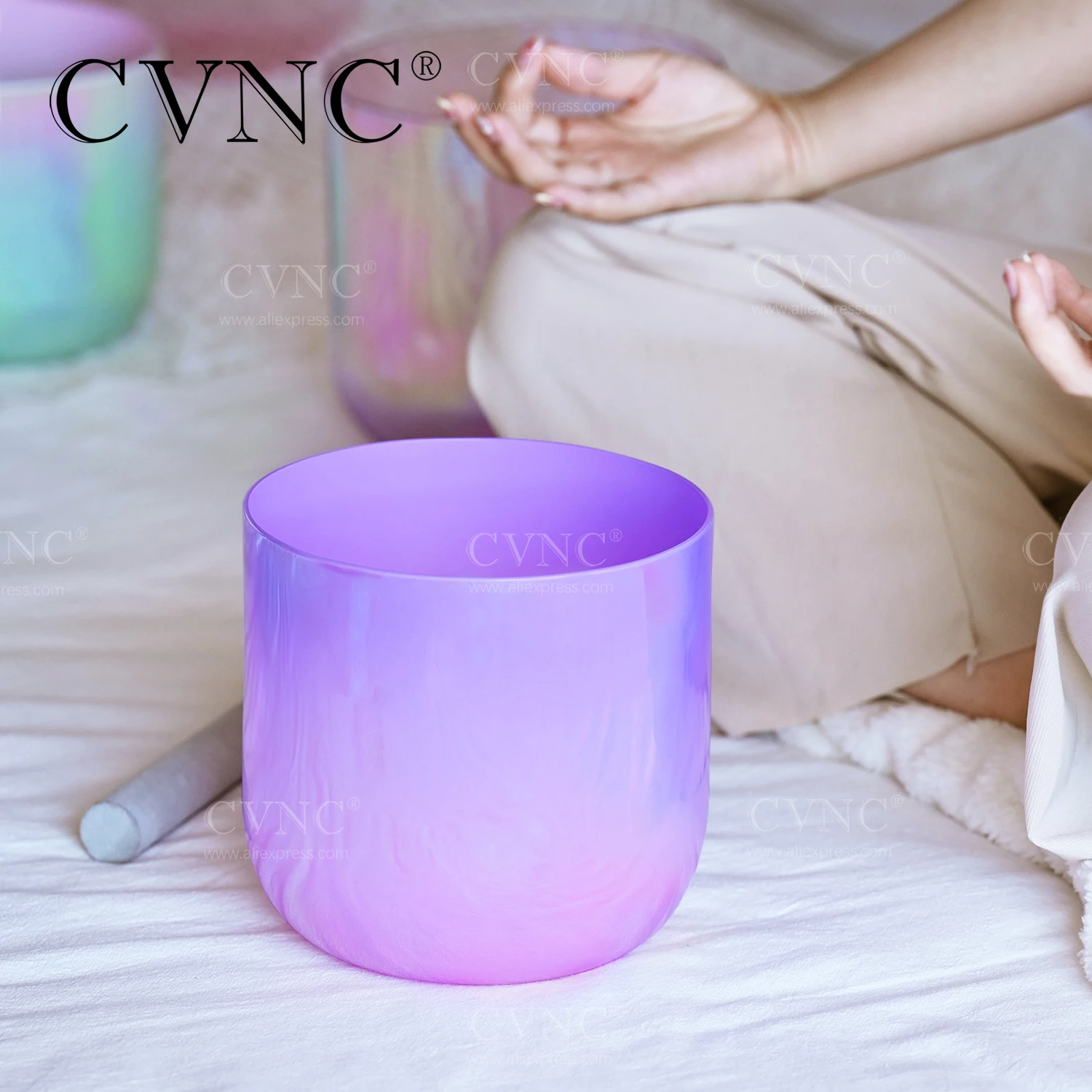CVNC 7 Inch Alchemy Clear Quartz Crystal Singing Bowl Dream purple and pink Color for Sound Healing and Meditation with Mallet
CVNC 7 Inch Alchemy Clear Quartz Crystal Singing Bowl Dream purple and pink Color for Sound Healing and Meditation with Mallet