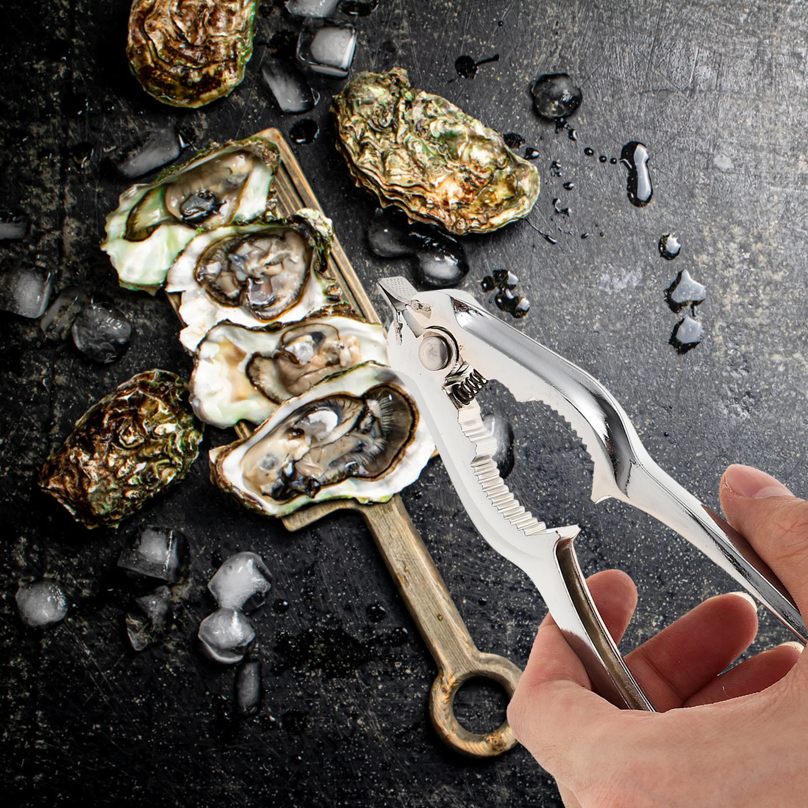 Stainless Steel Clam Opener Small Size Kitchen Tool for BBQ Stalls Hotels Easy Clean Anti Slip Design Use
Stainless Steel Clam Opener Small Size Kitchen Tool for BBQ Stalls Hotels Easy Clean Anti Slip Design Use