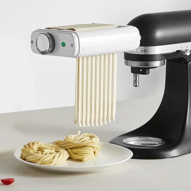 Pasta Attachment for KitchenAid Stand Mixer, 3-IN-1 Stainless Steel Pasta Roller Cutter Set Including Pasta Sheet Roller, Spaghetti and Fettuccine Cutter, 8 Adjustable Thickness Knob Pasta Maker
Pasta Attachment for KitchenAid Stand Mixer, 3-IN-1 Stainless Steel Pasta Roller Cutter Set Including Pasta Sheet Roller, Spaghetti and Fettuccine Cutter, 8 Adjustable Thickness Knob Pasta Maker