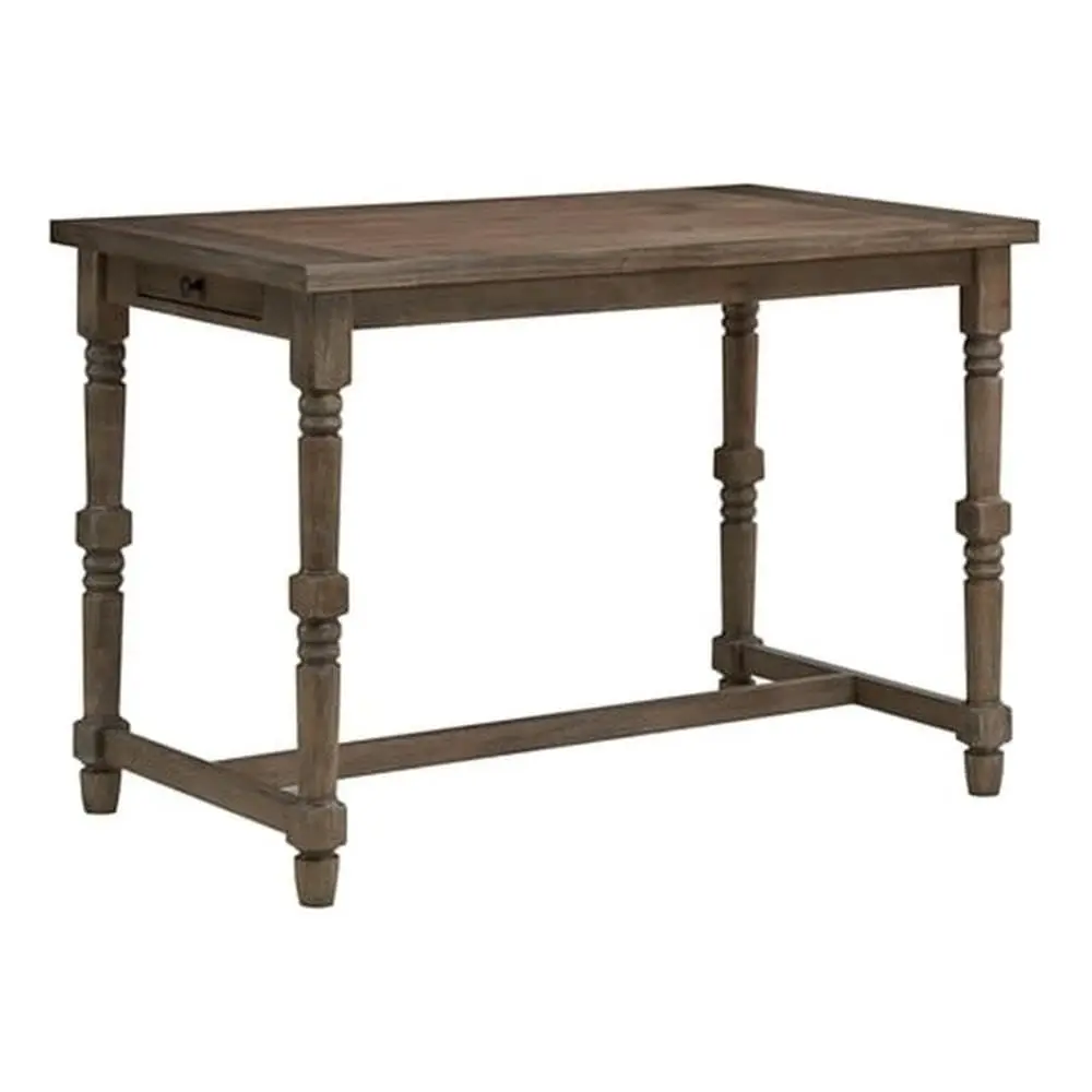Classic Brittany Deluxe 3Drawer Wood Bar Table in Walnut Brown
Classic Brittany Deluxe 3Drawer Wood Bar Table in Walnut Brown