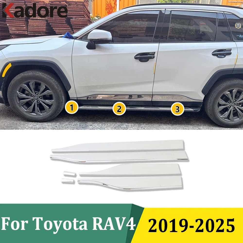 For Toyota RAV4 RAV 4 2019-2025 ABS Chrome Side Door Body Molding Line Cover Trim Protector Decoration Car Exterior Accessories
For Toyota RAV4 RAV 4 2019-2025 ABS Chrome Side Door Body Molding Line Cover Trim Protector Decoration Car Exterior Accessories