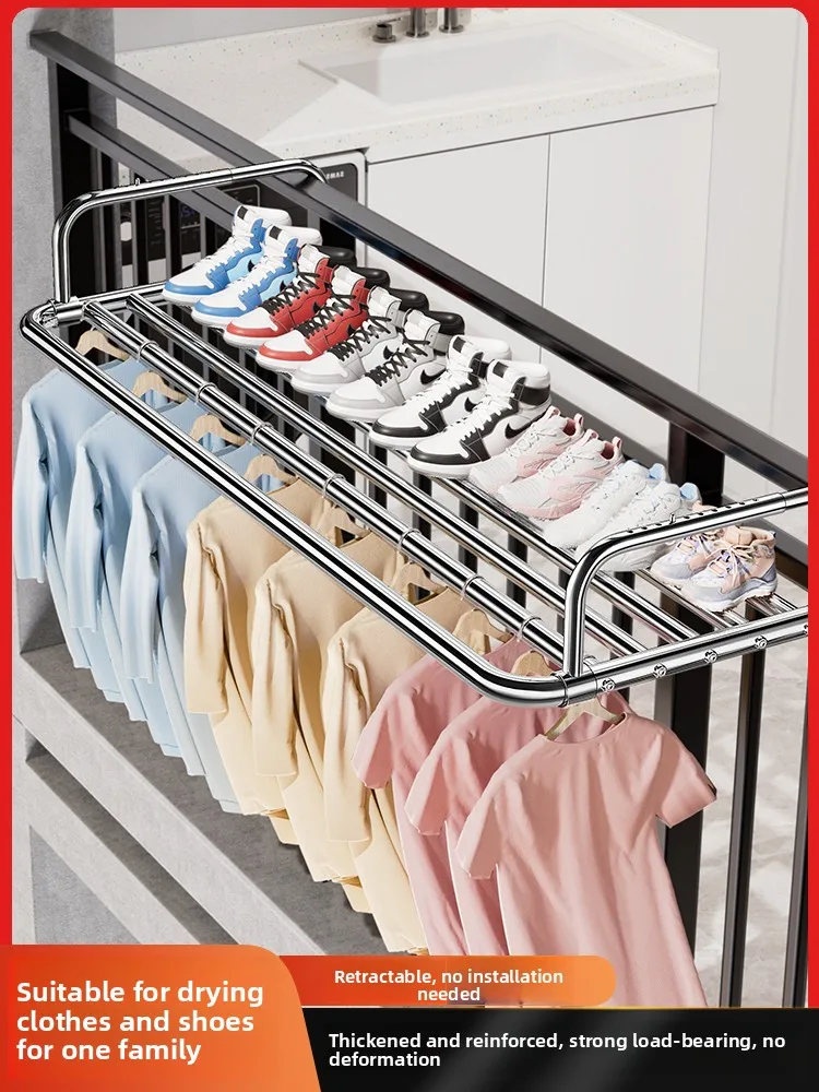 Stainless Steel Expandable Outdoor Clothesline Balcony Drying Rack Multi-Functional Home Use Clothes Drying Rod Storage Organ...
Stainless Steel Expandable Outdoor Clothesline Balcony Drying Rack Multi-Functional Home Use Clothes Drying Rod Storage Organ...