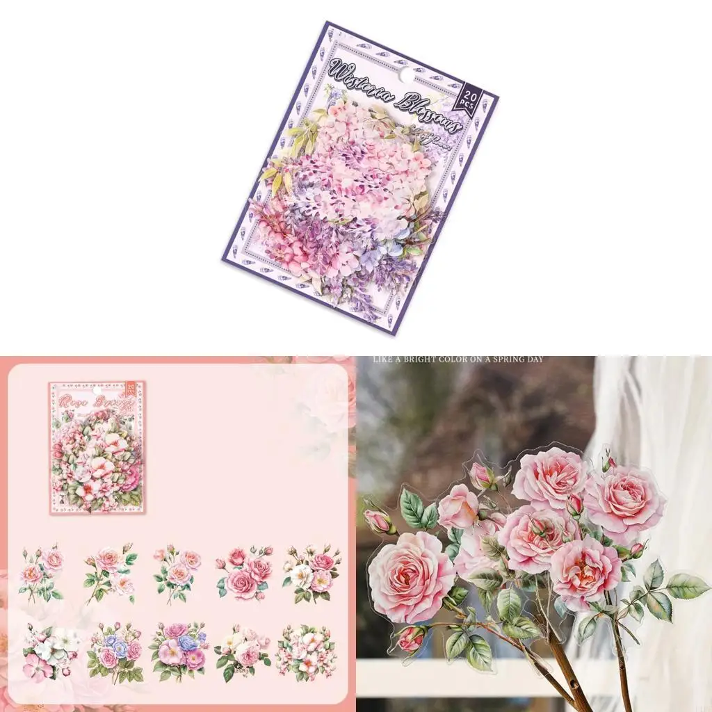 E1PF 20Pcs Flower Sticker Water Resistant Aesthetic Sticker for Water Bottle Laptop Car Scrapbooking Journal Photo Album
E1PF 20Pcs Flower Sticker Water Resistant Aesthetic Sticker for Water Bottle Laptop Car Scrapbooking Journal Photo Album